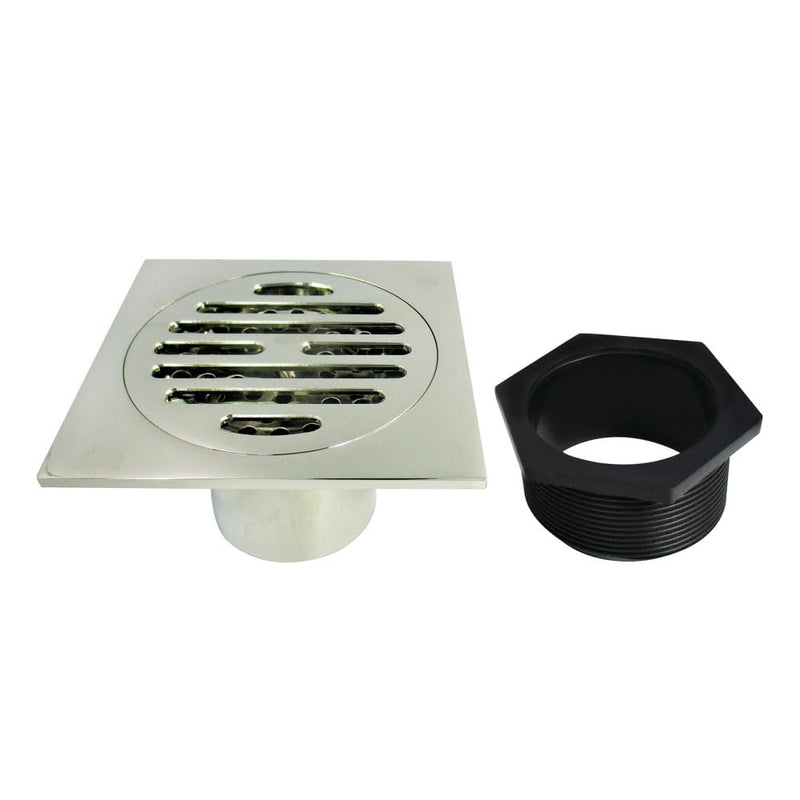 Kingston Brass BSF4262PN Watercourse Shower Drain, Polished Nickel, 3.94 x 3.94 x 1.63