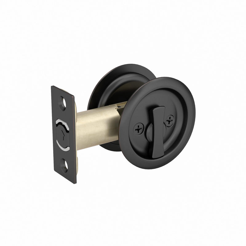 Richelieu Hardware 17RORB42 Onward Round Pocket Door Privacy Pull, Oil-Rubbed Bronze Oil Rubbed Bronze