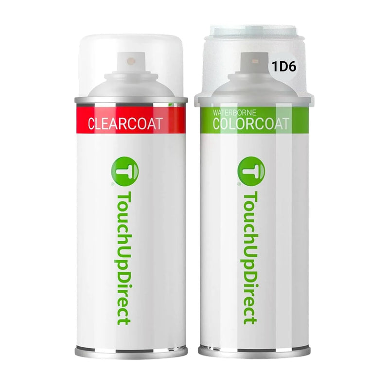 TouchUpDirect Car Paint Touch Up Spray Kit – Compatible with Toyota 1D6 Silver Sky Metallic Exact Match Auto Paint Kit with Car Color Spray and Clearcoat, for Repainting or Scratch Repair, Essential Kit Aerosol Spray - Essential Kit
