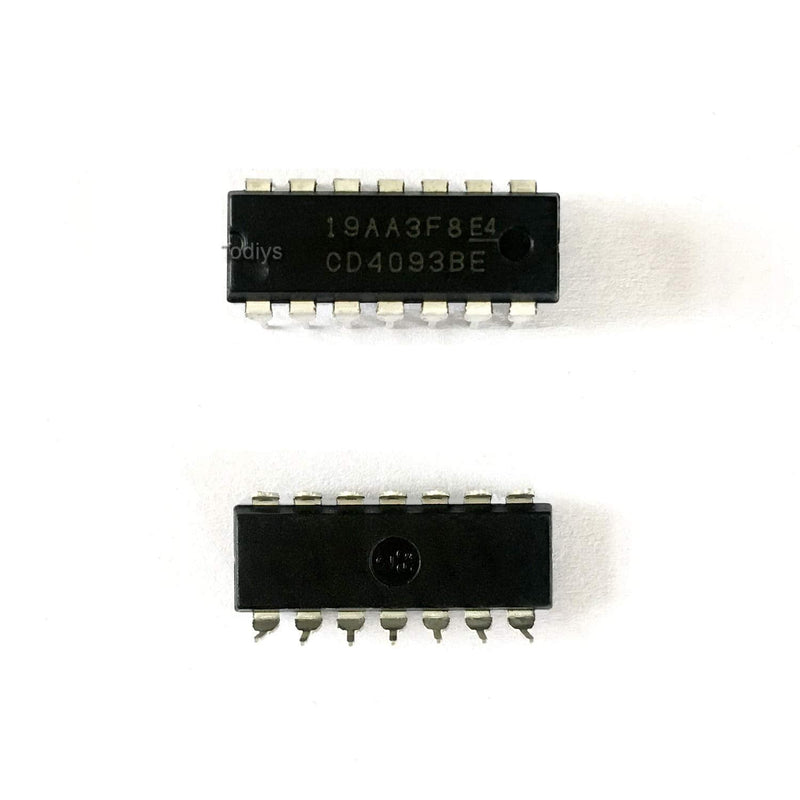 New 30Pcs for CD4093B CD4093BE HCF4093BE HEF4093BP TC4093BP DIP-14 CMOS Quad 2-Input NAND Schmitt Triggers IC Chip CD4093