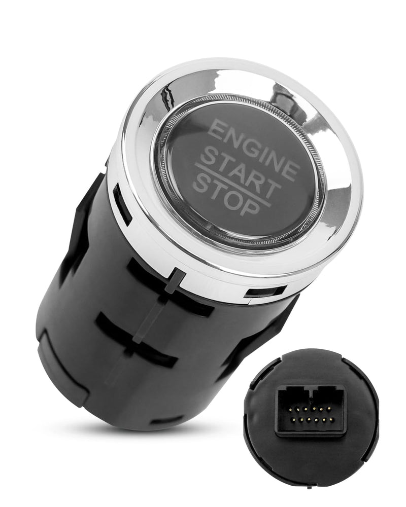 Ignition Starter Switch Replace 35881-TG7-A03 Fit for Honda Pilot Ridgeline Passport 2016 2017 2018 2019 Replace 35881-TG7-701 35881-TG7-702 35881-TG7-A01, One-Button Start Stop Switch Shiny Silver Edge