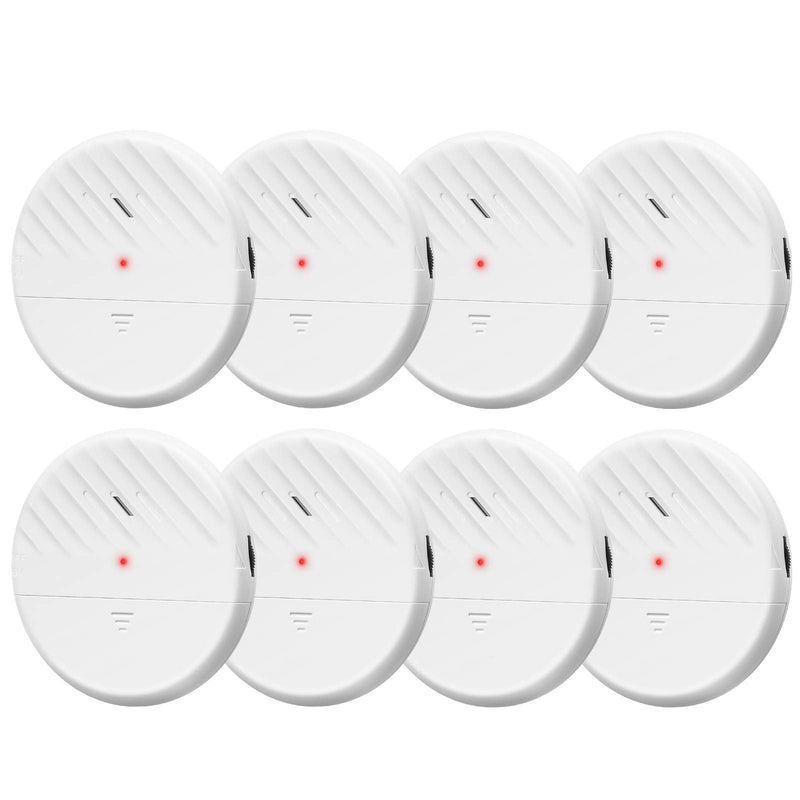 Wsdcam Glass Break Sensor Alarm 125dB Ultra-Slim Wireless Glass Break Detector Window Alarm Vibration Sensor for Home Window and Door Security (8) 8