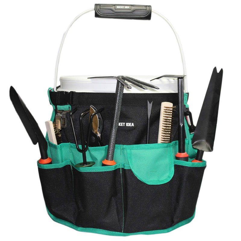 MELOTOUGH Bucket Idea Bucket Tool Organizer for Garden Tools Fit 3.5 to 5 Gallon Bucket (Green) Green - NewNest Australia