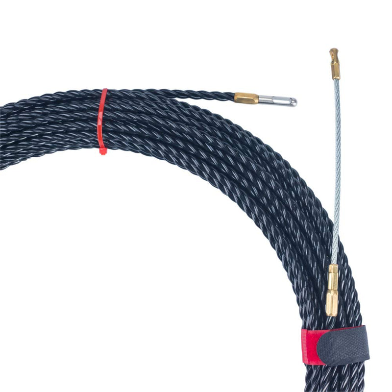 Polyester 3 Core Braid Pulling Fish Tape with Changeable Leader Tip (50ft)