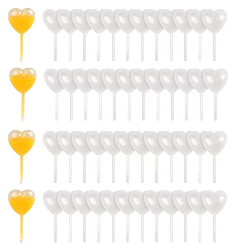 Generic Brands Heart Pipettes, 100Packs Infused Strawberries Tubes Shot Tubes for Lquor Cupcake Pipettes for Cupcakes 4ml Mini Shots of Alcohol Small Pipettes Tube Shots Cupcake Injector