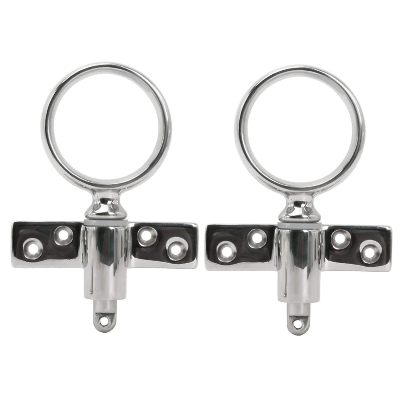 NovelBee 2 Pack of Stainless Steel Boat Side Mount Rowlock with Socket