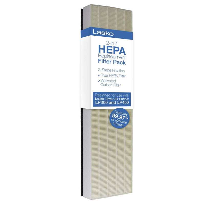 Lasko YY350 HEPA & Carbon Replacement Filter Pack for LP300 and LP450 Air Purifiers