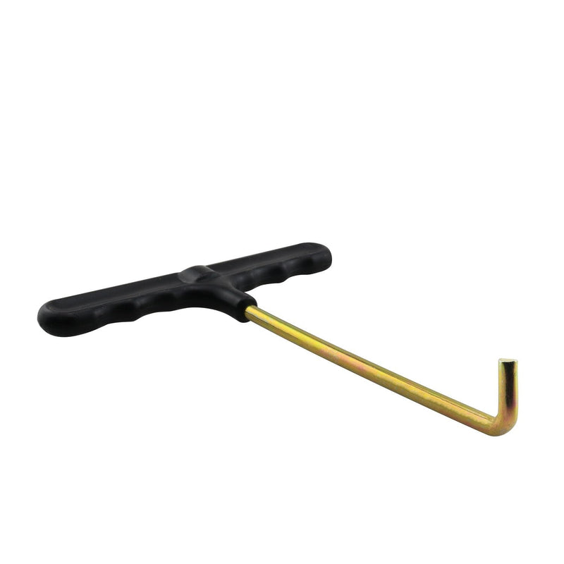 2pcs 140mm/5.5" Stainless Steel T Hook Spring Pull Hook Lift Hooks Handle for Trampoline Pull Springs Open Manhole Covers