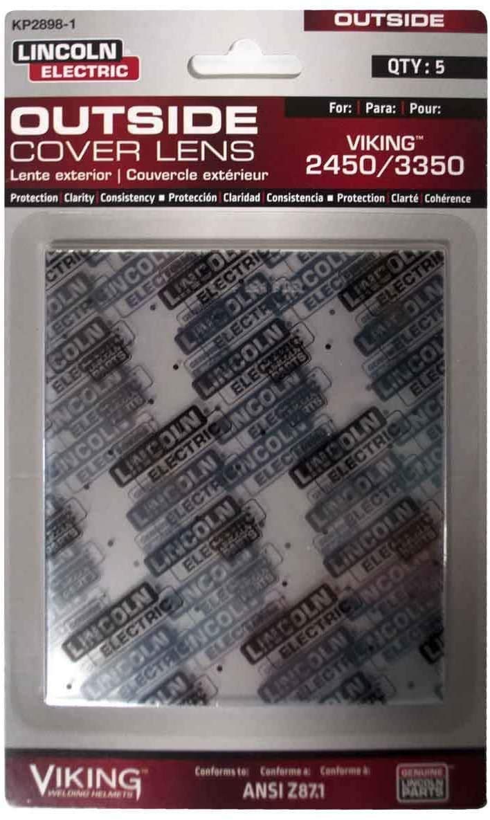Genuine Lincoln KP2898-1 VIKING 750S, 850S, 3350 Outside Cover Lens Pkg = 5