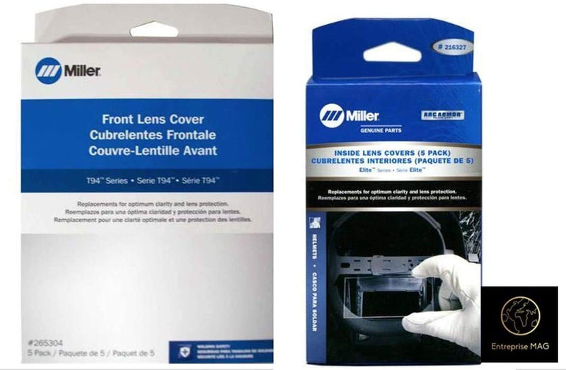 Combo Miller T94 Front Lens Cover Part number 265304 Inside Lens Cover, Elite, Titanium, 9400(i), T94 216327