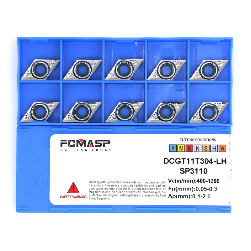 Carbide Inserts for Aluminum DCGT32.51 / DCGT11T304 for Turning Cutting Tools 10 PCS