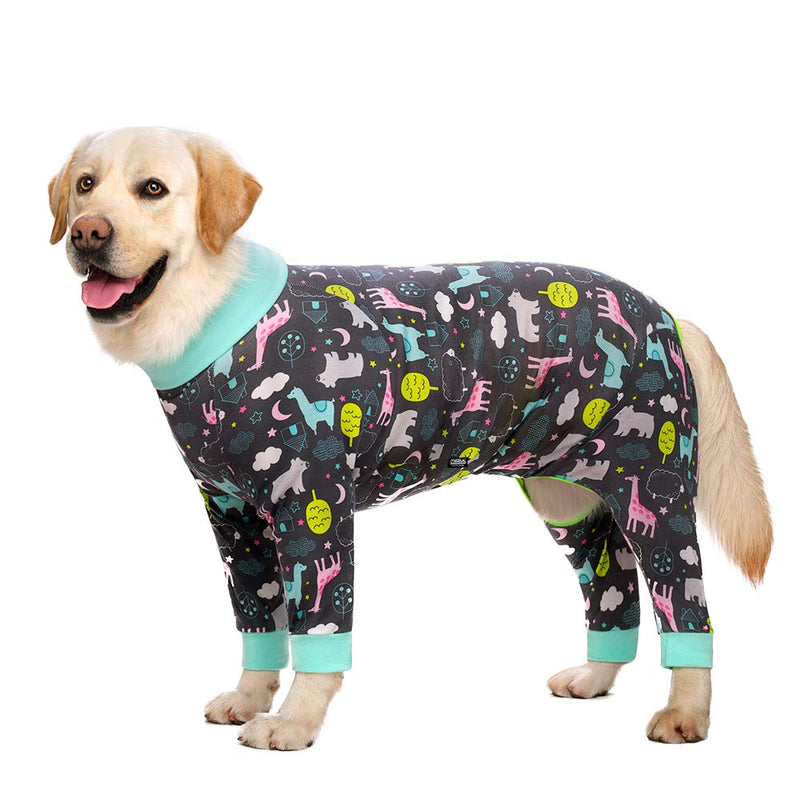 Surgery Recovery Suit Female Male for Dogs After Surgery Medium Large Dogs Onesie,Lightweight Dog Recovery Suit for Shedding Prevent Licking Surgical Wound,Dog Pajamas Pjs,Full Belly 30 (Chest 29.92 in | Backlength 19.69 in) Dark gray - PawsPlanet Australia