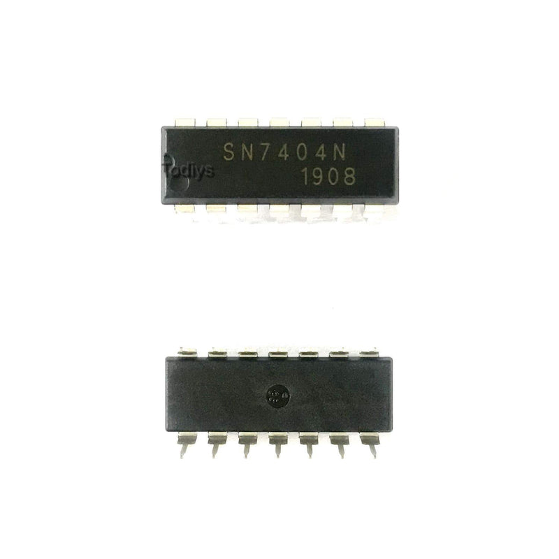 New 20Pcs for 7404 7404N 7404PC SN7404N DM7404 DM7404N MH7404 MH7404N DIP-14 Hex Inverters IC Chip SN7404