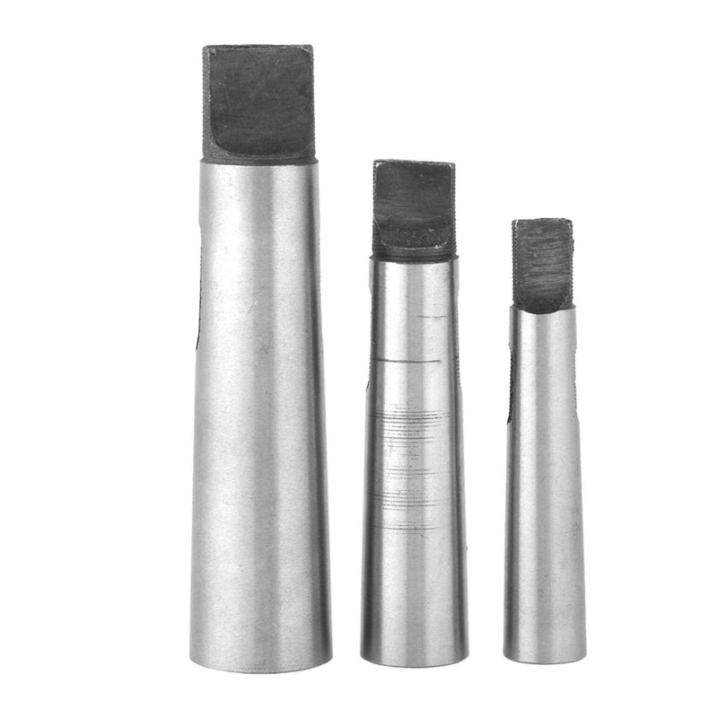 Taper Sleeve Taper Adapter, 3pcs Drill Tapers Chuck Shank Sleeve MT1- MT2 MT2- MT3 TMT3- MT4 Morse Taper Drill Sleeve Reducing for MT Shank Taper Shank Drills