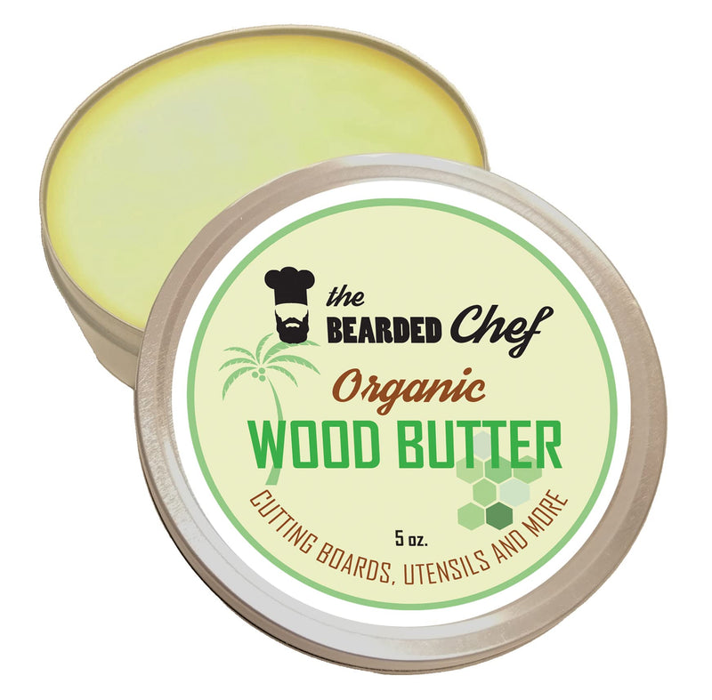 Organic Wood Butter - 5 oz. - Butcher Blocks, Cutting Boards, and Utensils - The Bearded Chef - Veteran Owned