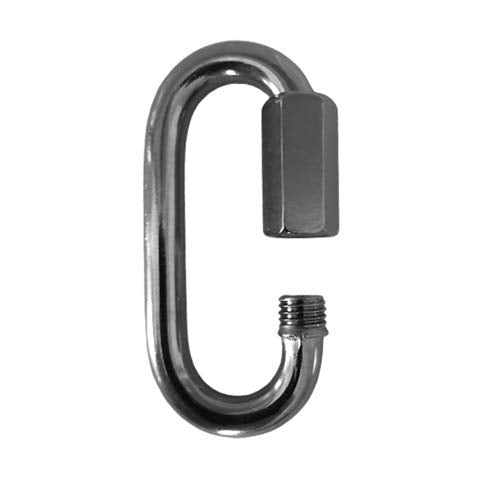 2 Pieces Stainless Steel 316 Marine Grade Quick Link Carabiner 5/16" (8mm) for Chain, Rope, Swing Cable Connector and Other Uses, Versatile