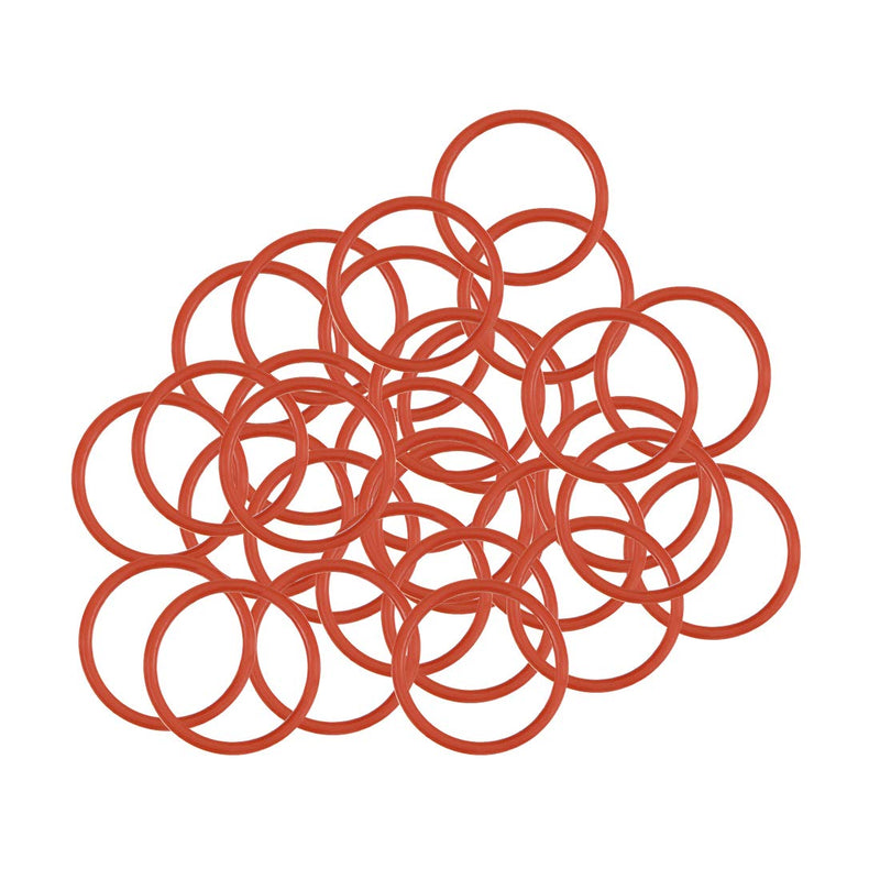 uxcell Silicone O-Ring, 12mm OD, 10mm ID, 1mm Width, VMQ Seal Rings Gasket, Red, Pack of 30 12mmx10mmx1mm