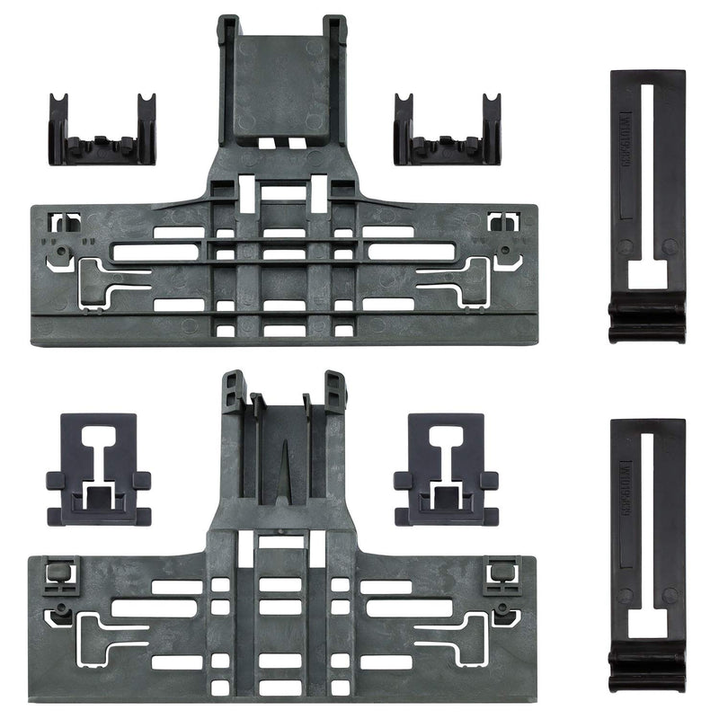 Upgraded WPW10546503 Dishwasher Top Rack Adjuster Compatible with Kitcheneaid Dishwasher Parts Upper Rack, Includes W10546503 W10195840 W10195839 W10250160 Part for Whirlpool kenmore Dishwasher, 8 PCS