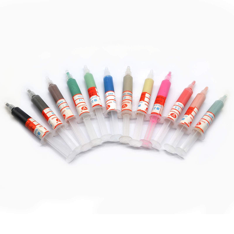 12pcs 5 Gram Diamond Lapping Paste Polishing Compound for Fine to Final Polishing, Grits 1000# 10000# 0.5-40 Micron 12PCS