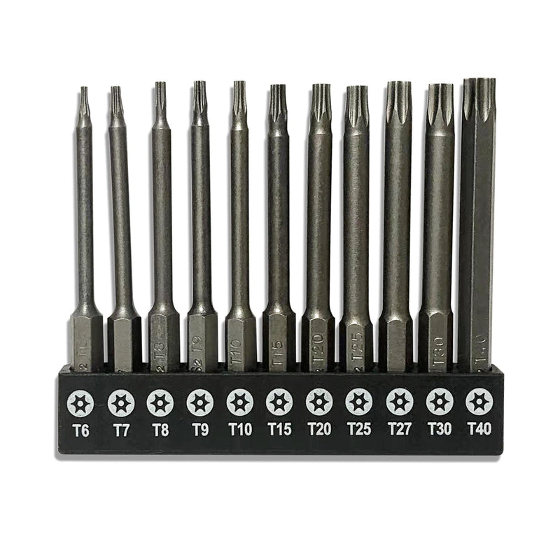 11-Piece Shark Vacuum Screwdriver Security Bit Set, S2 Steel Magnetic Security Screwdriver Set 3 Inch Star Driver Bit Set Screwdriver for Shark Vacuum T6-T40 (75mm Length) 75mm Length