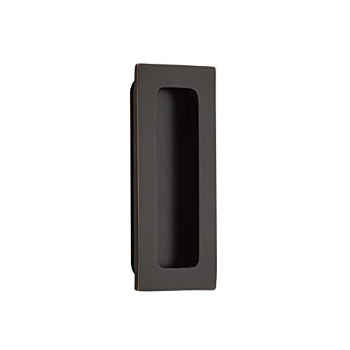 Emtek 220304US10B Emtek 220304 Modern Rectangular 4 Inch Tall Rectangular Flush Door Pull