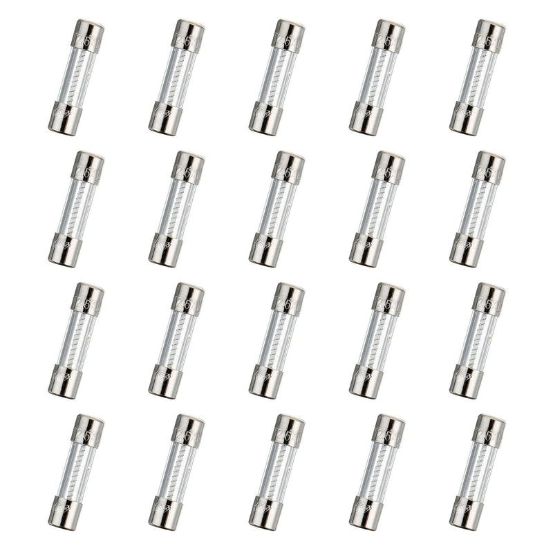 T2.5AL250V 20 Pcs 5x20mm Slow Blow Glass Fuse 2.5A 250V 0.2 x 0.78 inch time delay Fuse T2.5A