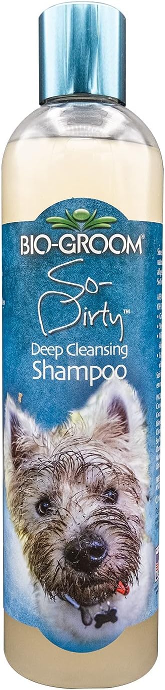 Bio-Groom So-Dirty Dog Shampoo – Quick Rinse Pet Shampoo, Dog Bathing Supplies, Puppy Wash, Dog Grooming Supplies, Cruelty-Free, Made in USA, Shampoo for Smelly Dogs – 12 fl oz 1-Pack - PawsPlanet Australia