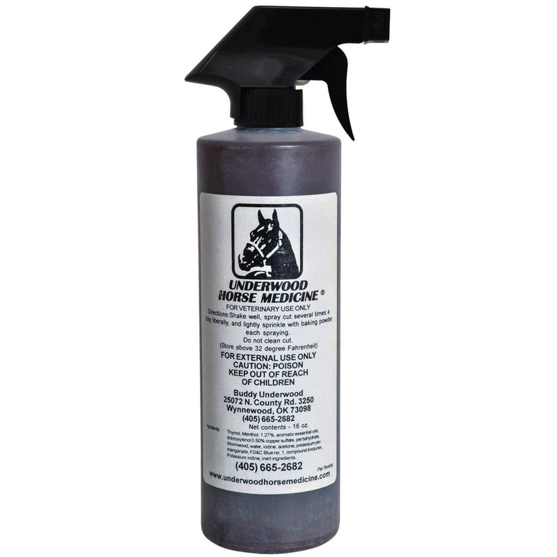 Underwood Horse Medicine 16oz Bottle Bundled with BYLD Spray Trigger Attachment - PawsPlanet Australia