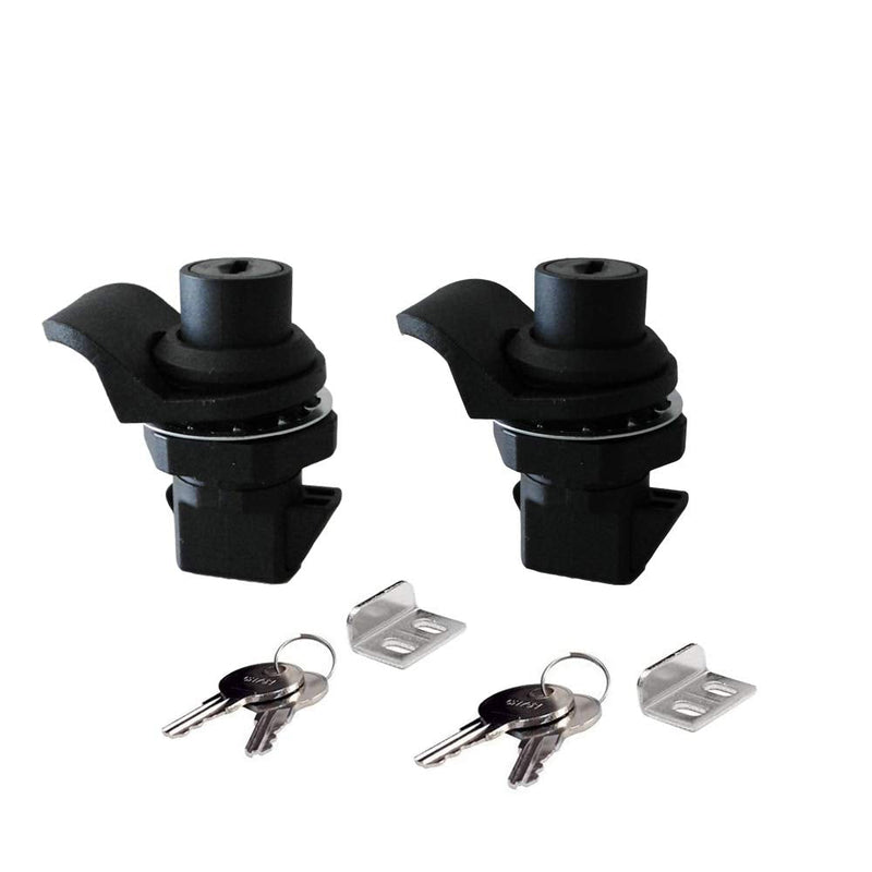 WJSKDQ SZYNLIF Push Button Latch Locks Key Alike for Marine Boat Tool Box, Glovebox Electronic Box,Replace 2pcs