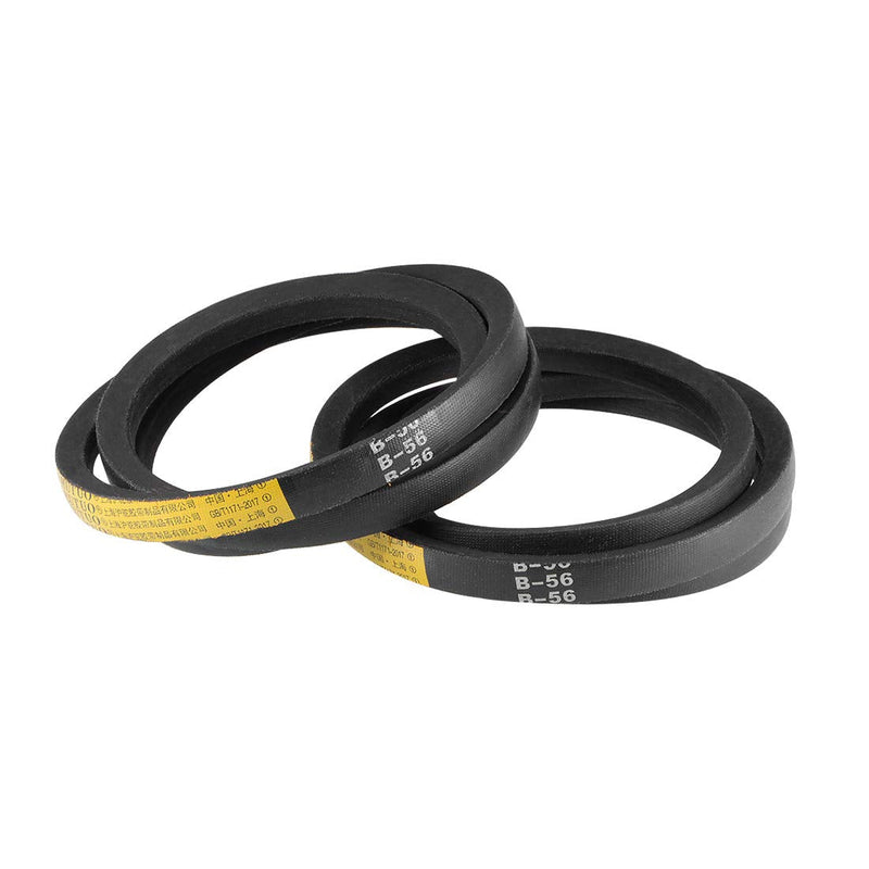 uxcell B56 V-Belts 56" Pitch Length, B-Section Rubber Drive Belt 2pcs 56"