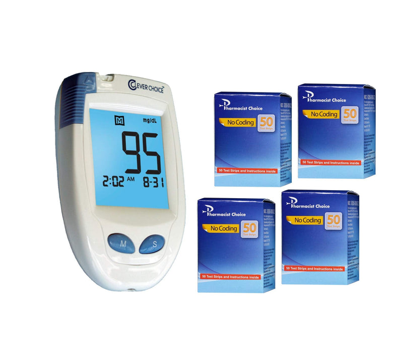 HD Blood Glucose Meter with 200 Test Strips