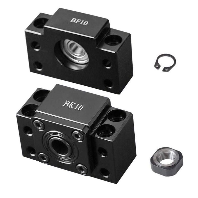 Standard End Supports 1PCS BK10, 1PCS BF10 for CNC Machine Parts SFU1204 Ball Screw BKBF10