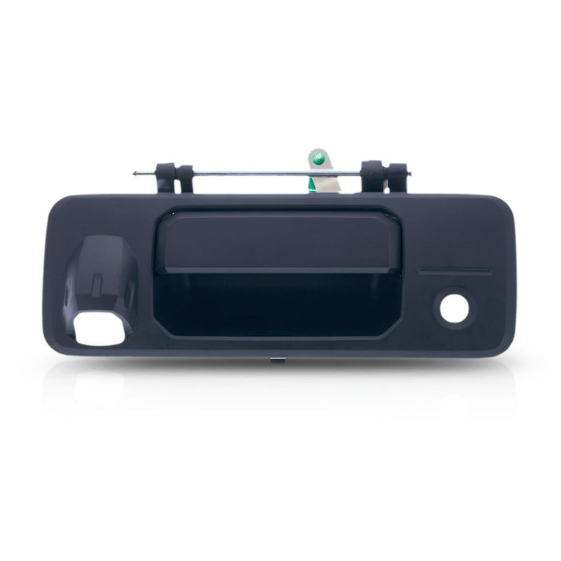 KarParts360 Tailgate Handle for Toyota Tundra 2014-2020 | Outside | w/Cam & Key Holes | Black | Plastic | TO1915118 | 690900C090