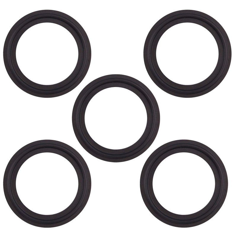 DERNORD 1.5" Buna-N (NBR) Sanitary Gasket Fits Tri-Clover Type Ferrule (Pack of 5) Pack of 5