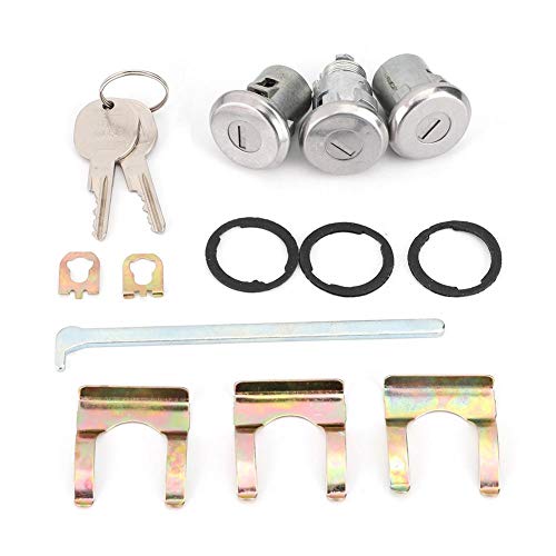 Aramox Cutlass Lock Set Door Trunk Key Car Door Lock Cylinder Keys Set Compatible with : 654394765282