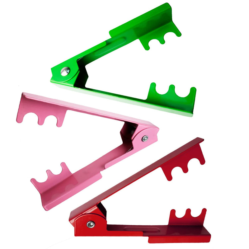 BEADNOVA Rose Thorn Stripping Tool - Thorn Remover Metal Stripper for Floral DIY and Gardening (3pcs, Red, Green and Pink) 3pcs