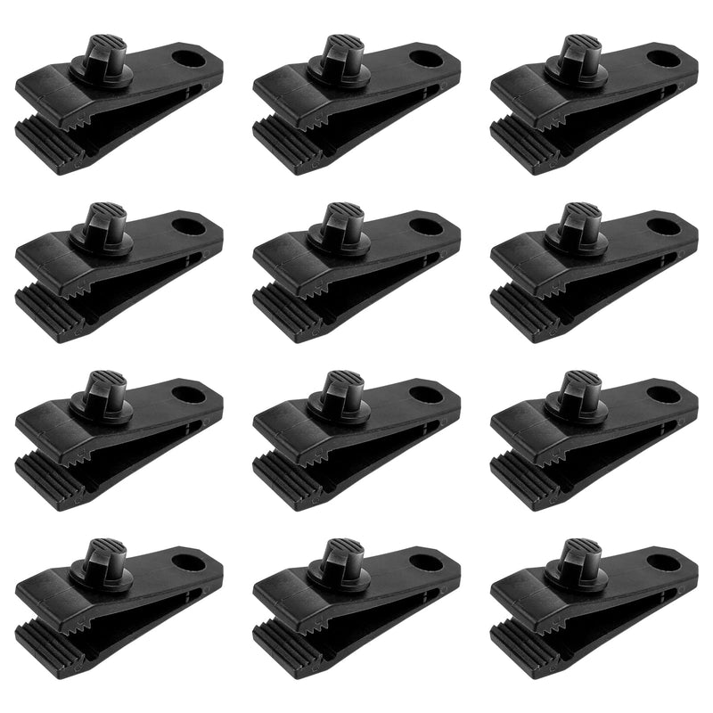 Tarp Clips Heavy Duty Lock Grip Clamps Thumb Screw Tent Clip Secures Tarps Awning Clamp Set for Camping Tarps Awnings Caravan Canopies Car Covers Swimming Pool Covers Boat Cover etc. (12) 12 - NewNest Australia