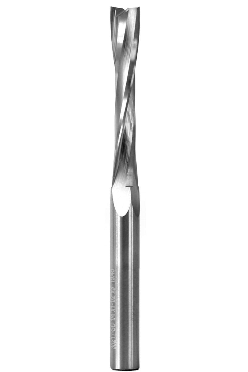 YONICO Upcut Router Bits Spiral 2 Flute Solid Carbide CNC Slow Helix End Mill 1/4-Inch Dia 1/4-Inch Shank 35217-SC 1/4" Diameter - 1-1/2" Length - 60 HRC