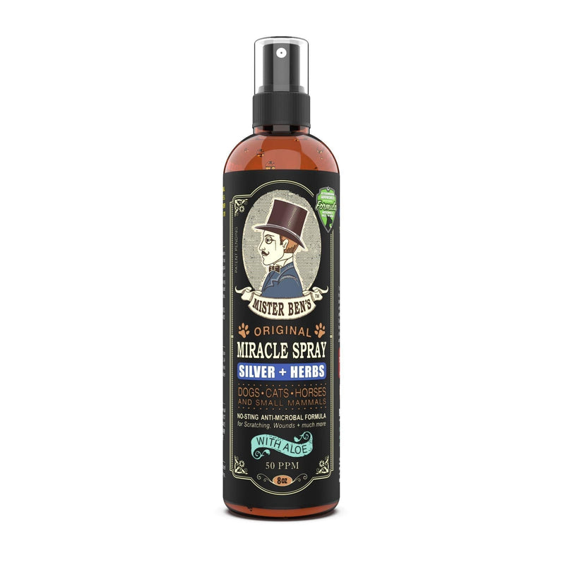 MISTER BEN'S Original Miracle Hot Spot Itch Skin Spray – Advanced Relief Formula - Herbs + Colloidal Silver 50 PPM - Dogs Cats Horses Pets – All-Natural Topical Treatment for Irritations and Wounds - PawsPlanet Australia