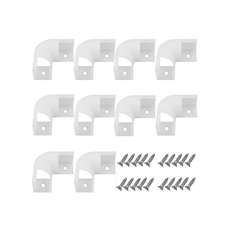 HAMRVL Led Aluminum Channel Corner Kit for Led Strip Lights L Shape 45x45 90 Degree Connectors Suit for V Shape Kitchen Cabinets LED Aluminum System 16x16mm with Screw Angle Turning Solution V style 90 degree