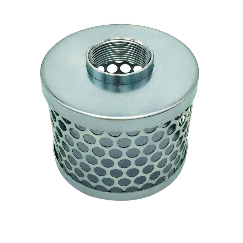 Round Hole Suction Strainers for Pump, Plated Steel (1.5") 1.5"