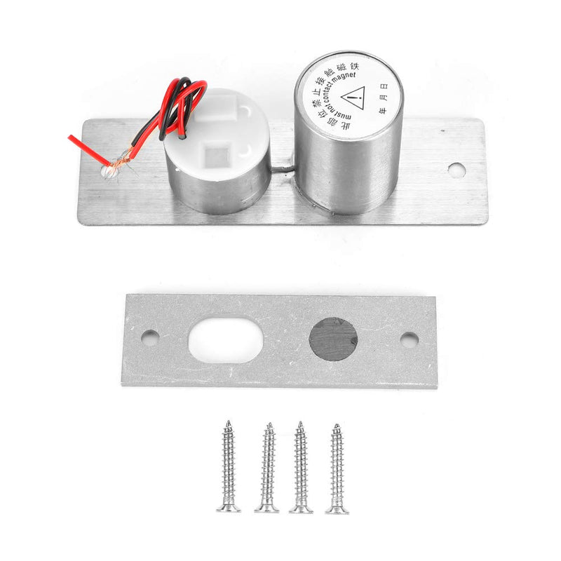 Electric Drop Bolt Lock, DC12V 2-Wire Mini Embedded Mortise Lock Glass Door Security Access Control System
