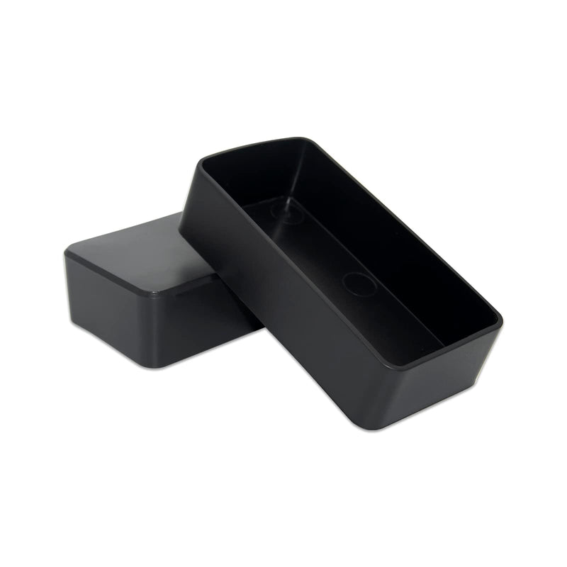 Flyshop 4PCS Flexible PVC Chair Leg Caps Floor Protectors Furniture Leg Tip Covers, Rectangle, Black, 2" x 4", 50 x 100 mm 2"x4" (50x100mm)