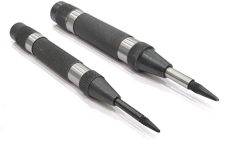 A.D. International Automatic Center Punch with Replaceable Hardened Steel Tip ((Set of Both)) (Set of Both)