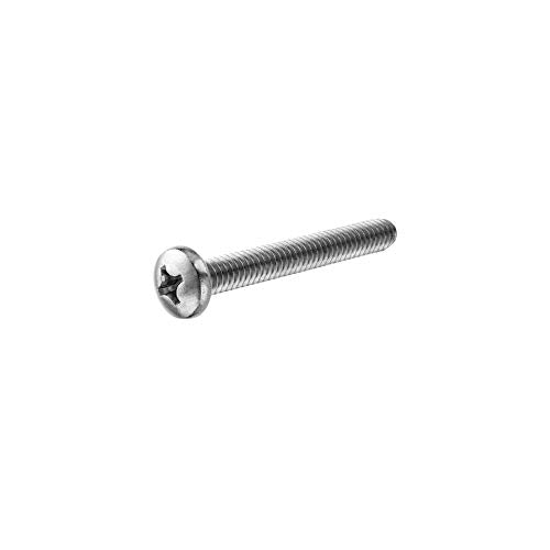 One-Hundred Pieces 316 Marine Grade Stainless Steel #8-32 x 1 1/2" Pan Head Machine Screws, Bolts, Phillips Drive, Stainless Steel (100) el tornillo de la máquina 100