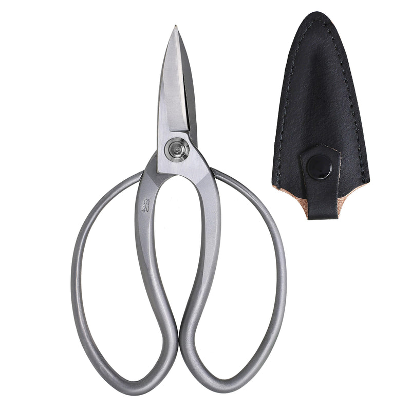 KAKURI Bonsai Scissors Made in Japan 7", Japanese Stainless Steel Blade, Okubo Shears for Bonsai and Garden Use