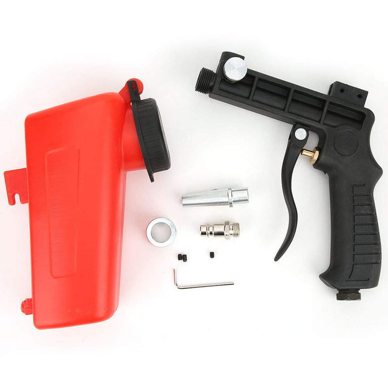 Mini Air Sand Blaster Portable Sandblaster Handheld Gun, Gravity Feed with 1/4in Air Inlet