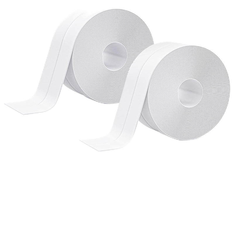 Caulk Strip, 2 Pack 1.5' x 10.5Ft Caulk Strip for Bathtub Self Adhesive Caulk Tape Caulking Sealing Tape for Kitchen Countertop,Sink,Bathroom,Toilet,and Bathtub Floor Wall Edge Protector 2 Rolls