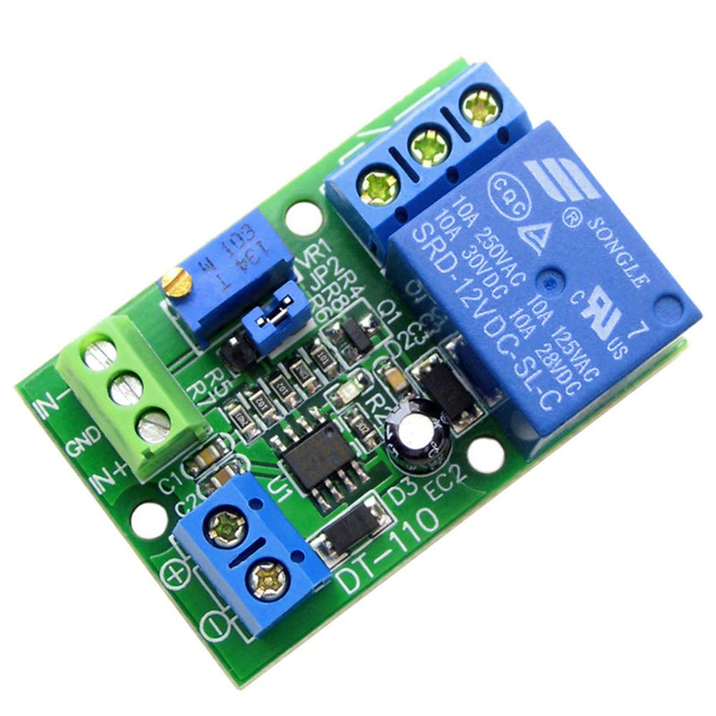 Taidacent LM393 Voltage Comparator Relay Module 1 Channel / 1CH 5V/12V/24V Volt Comparison Board Stable Perfect (5V)