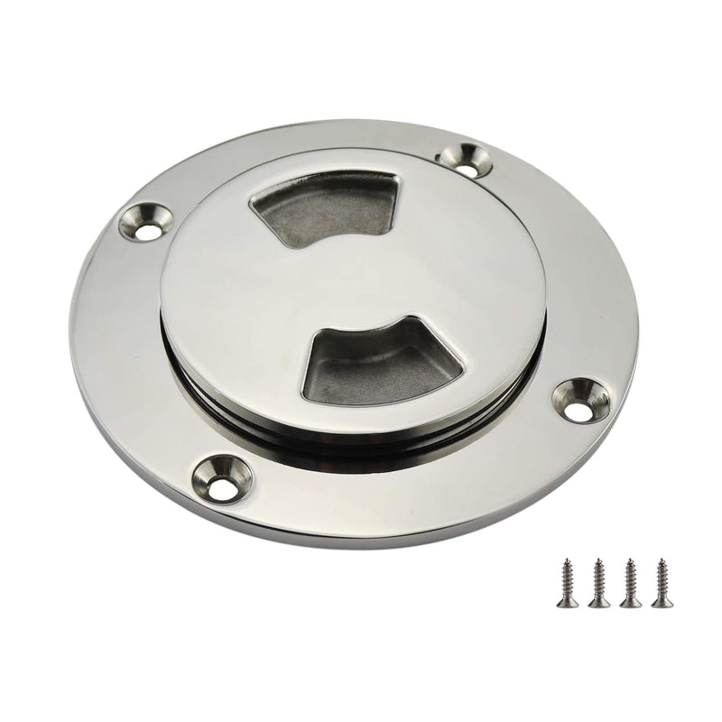 NRX&XRC 3" Boat Deck Plate Made from Heavy Duty 316 Marine Grade Stainless Steel with Fastners